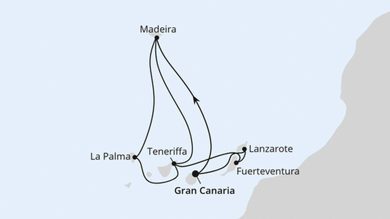 Große Kanaren-Reise mit Madeira ab Gran Canaria Große Kanaren-Reise mit Madeira ab Gran Canaria