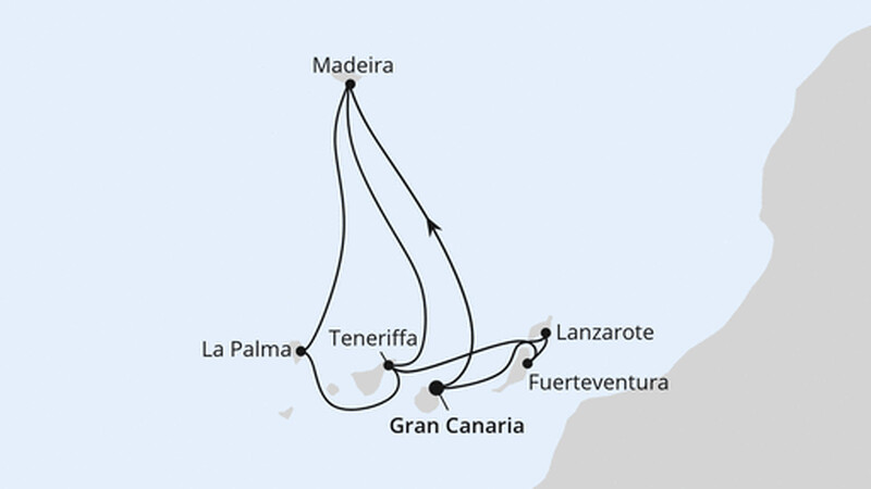 Große Kanaren-Reise mit Madeira ab Gran Canaria Große Kanaren-Reise mit Madeira ab Gran Canaria