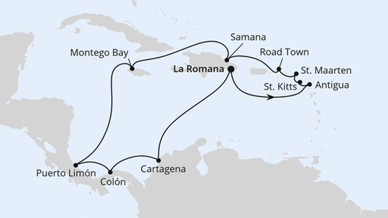 Karibik & Mittelamerika ab Dom. Republik 1 Karibik & Mittelamerika ab Dom. Republik 1