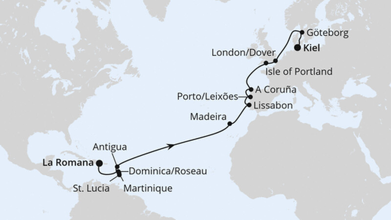 Von der Dominikanischen Republik nach Kiel 3 Von der Dominikanischen Republik nach Kiel 3
