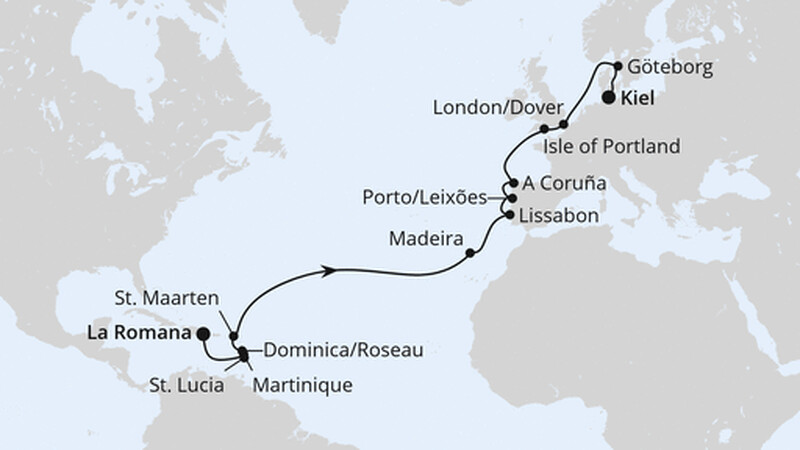 Von der Dominikanischen Republik nach Kiel 3 Von der Dominikanischen Republik nach Kiel 3