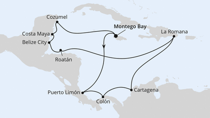 Mittelamerika & Mexiko ab Jamaika Mittelamerika & Mexiko ab Jamaika