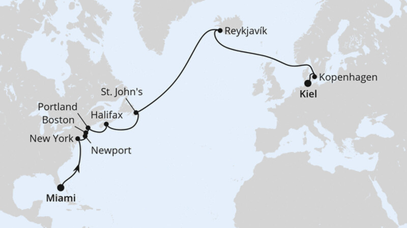Von Miami über Island nach Kiel Von Miami über Island nach Kiel