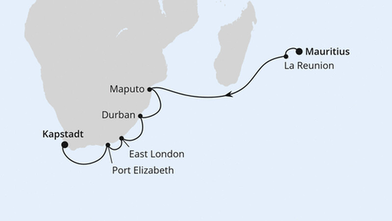 Südafrika mit La Réunion & Mauritius 1 Südafrika mit La Réunion & Mauritius 1