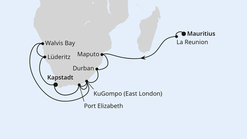 Mauritius, La Réunion, Südafrika & Namibia Mauritius, La Réunion, Südafrika & Namibia