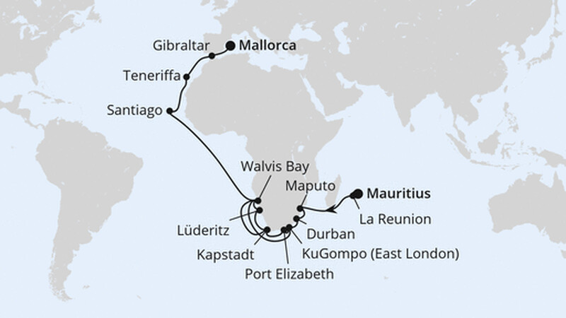 Weltenbummler Südafrika, Namibia & Indischer Ozean Weltenbummler Südafrika, Namibia & Indischer Ozean