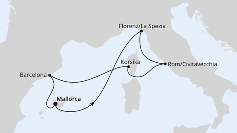 Mediterrane Schätze mit Korsika ab Mallorca Mediterrane Schätze mit Korsika ab Mallorca