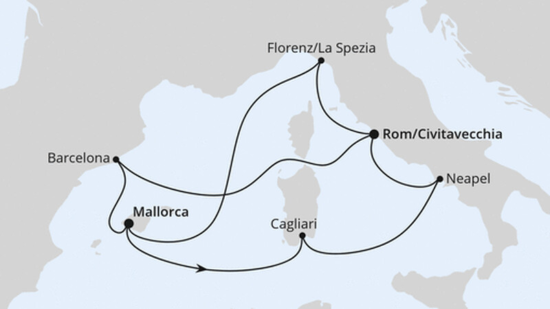 Spanien, Frankreich & Italien ab Mallorca 2 Spanien, Frankreich & Italien ab Mallorca 2