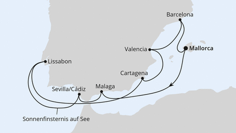 Spanien & Portugal mit Sonnenfinsternis Spanien & Portugal mit Sonnenfinsternis