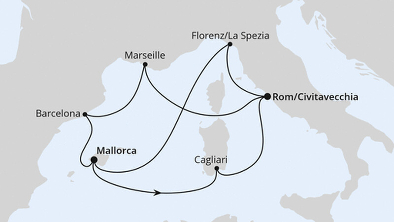 Spanien, Frankreich & Italien ab Mallorca 2 Spanien, Frankreich & Italien ab Mallorca 2