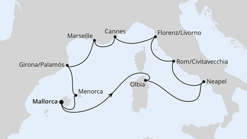 Mediterrane Highlights ab Mallorca Mediterrane Highlights ab Mallorca