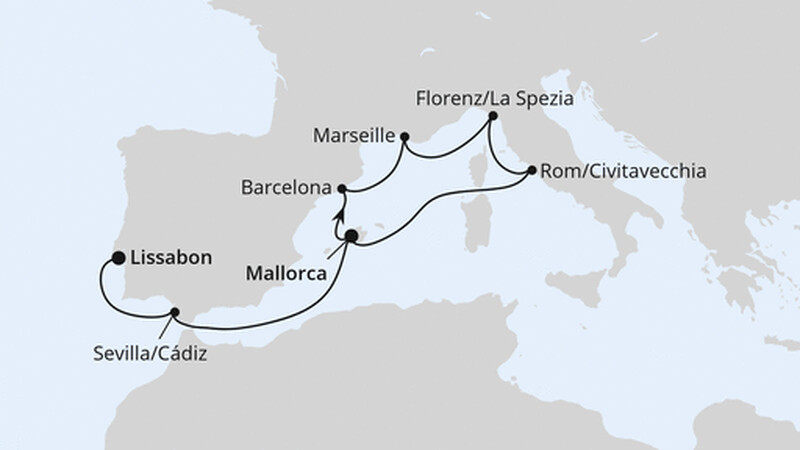 Perlen am Mittelmeer mit Lissabon ab Mallorca Perlen am Mittelmeer mit Lissabon ab Mallorca