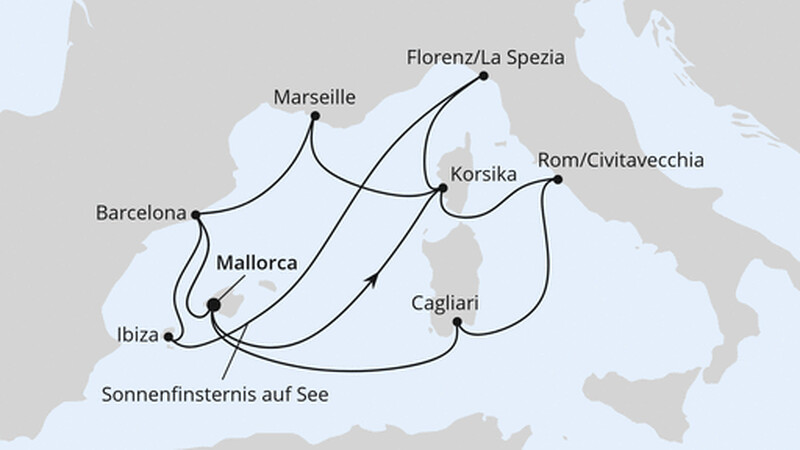 Große Mittelmeer-Reise mit Sonnenfinsternis Große Mittelmeer-Reise mit Sonnenfinsternis