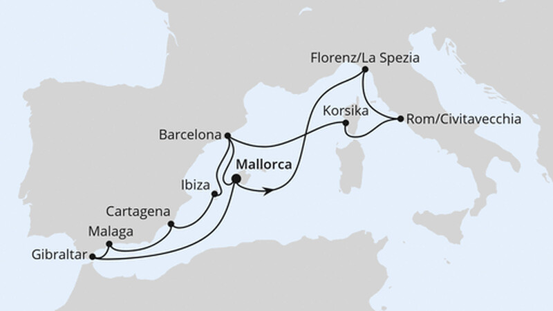 Große Mittelmeer-Reise ab Mallorca 2 Große Mittelmeer-Reise ab Mallorca 2