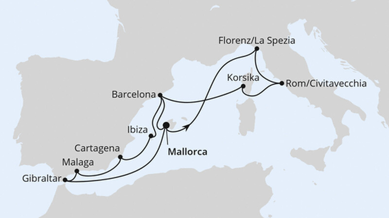 Große Mittelmeer-Reise ab Mallorca 2 Große Mittelmeer-Reise ab Mallorca 2