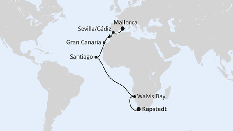 Von Mallorca über Namibia nach Kapstadt Von Mallorca über Namibia nach Kapstadt