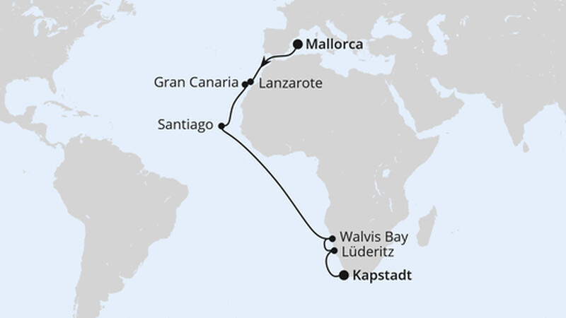 Von Mallorca über Namibia nach Kapstadt Von Mallorca über Namibia nach Kapstadt