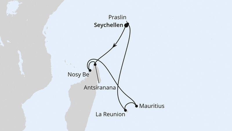Seychellen, Madagaskar & Mauritius Seychellen, Madagaskar & Mauritius