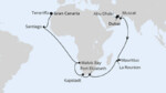 Von Dubai über Afrika nach Gran Canaria