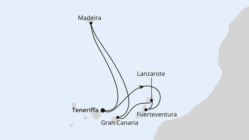 Kanaren & Madeira ab Teneriffa Kanaren & Madeira ab Teneriffa