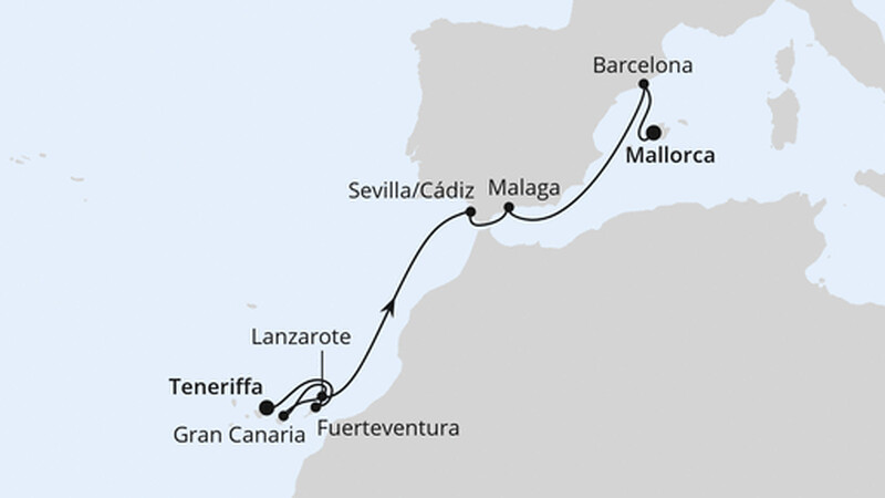 Kanaren & Andalusien ab Teneriffa 2 Kanaren & Andalusien ab Teneriffa 2