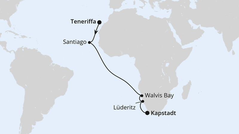 Von Teneriffa über Namibia nach Kapstadt Von Teneriffa über Namibia nach Kapstadt