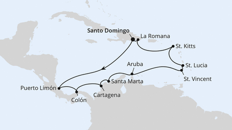 Kleine Antillen & Mittelamerika ab Dom. Republik 2 Kleine Antillen & Mittelamerika ab Dom. Republik 2