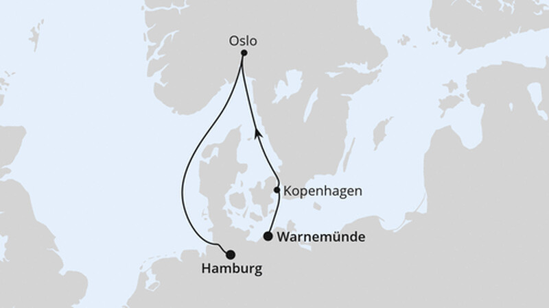 Kurzreise nach Oslo & Kopenhagen ab Warnemünde Kurzreise nach Oslo & Kopenhagen ab Warnemünde