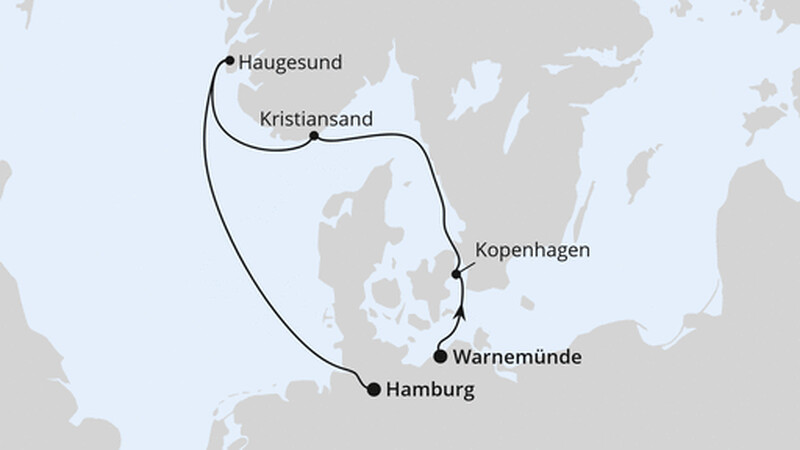 Kurzreise nach Norwegen & Dänemark ab Warnemünde Kurzreise nach Norwegen & Dänemark ab Warnemünde