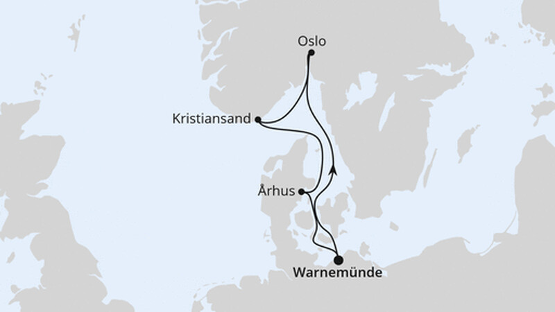 Kurzreise nach Skandinavien ab Warnemünde Kurzreise nach Skandinavien ab Warnemünde