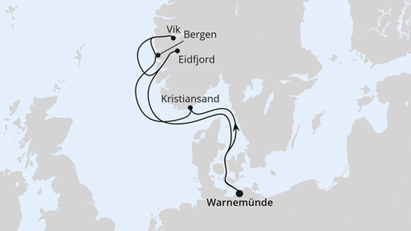 Norwegens Fjorde ab Warnemünde Norwegens Fjorde ab Warnemünde
