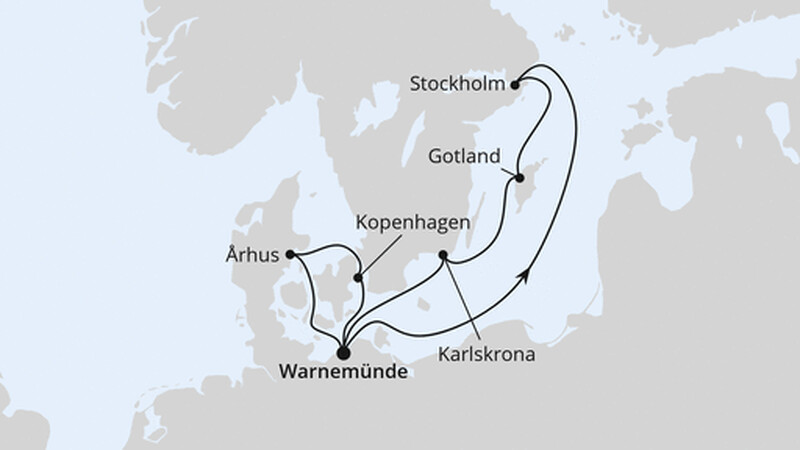 Schweden & Dänemark mit Stockholm ab Warnemünde 2 Schweden & Dänemark mit Stockholm ab Warnemünde 2