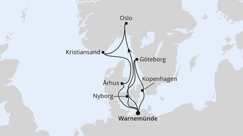Schweden & Dänemark ab Warnemünde Schweden & Dänemark ab Warnemünde
