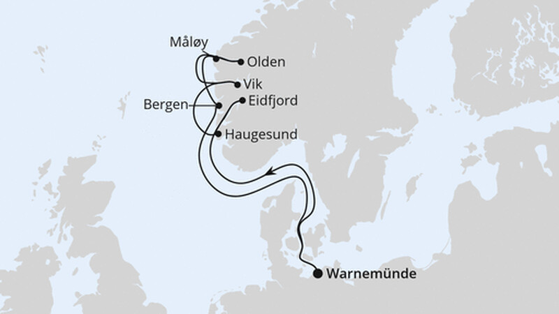 Norwegens Fjorde ab Warnemünde 2 Norwegens Fjorde ab Warnemünde 2
