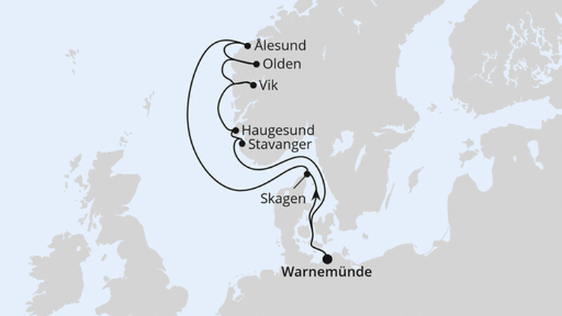 Norwegens Fjorde ab Warnemünde 2 Norwegens Fjorde ab Warnemünde 2